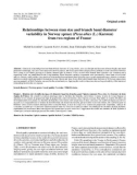 Báo cáo lâm nghiệp: Relationships between stem size and branch basal diameter variability in Norway spruce (Picea abies (L.) Karsten) from two regions of France