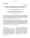 Báo cáo lâm nghiệp: Decay resistance in Dicorynia guianensis Amsh.: analysis of inter-tree and intra-tree variability and relations with wood colour