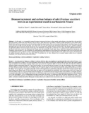 Báo cáo lâm nghiệp: Biomass increment and carbon balance of ash (Fraxinus excelsior) trees in an experimental stand in northeastern France