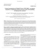 Báo cáo lâm nghiệp: Carbon accumulation in Finland's forests 1922–2004 – an estimate obtained by combination of forest inventory data with modelling of biomass, litter and soil