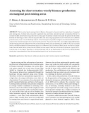 Báo cáo lâm nghiệp: Assessing the short rotation woody biomass production on marginal post-mining areas