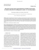 Báo cáo lâm nghiệp: Divergence among species and populations of Mediterranean pines in biomass allocation of seedlings grown under two watering regimes