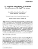 Báo cáo lâm nghiệp: partitioning and production of 15 N-labelled litter in beech trees