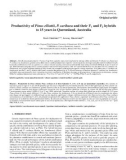 Báo cáo lâm nghiệp: Productivity of Pinus elliottii, P. caribaea and their F1 and F2 hybrids to 15 years in Queensland, Australia