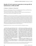 Báo cáo lâm nghiệp: Results of Czech-American cooperation in interspeciﬁc ﬁr hybridization in 2008 and 2009