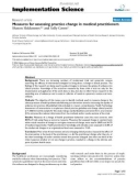 báo cáo khoa học: Measures for assessing practice change in medical practitioners