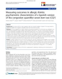 báo cáo khoa học: Measuring outcomes in allergic rhinitis: psychometric characteristics of a Spanish version of the congestion quantifier seven-item test (CQ7)