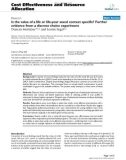 Bóa cáo y học: Is the value of a life or life-year saved context specific? Further evidence from a discrete choice experiment