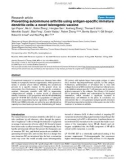 Báo cáo y học: Preventing autoimmune arthritis using antigen-specific immature dendritic cells: a novel tolerogenic vaccine