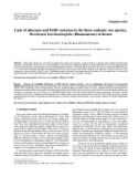 Báo cáo lâm nghiệp: Lack of allozyme and ISSR variation in the Rare endemic tree species, Berchemia berchemiaefolia (Rhamnaceae) in Korea