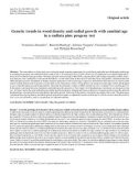 Báo cáo khao học: Genetic trends in wood density and radial growth with cambial age in a radiata pine progeny test