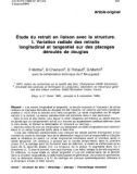 Báo cáo khoa học: Étude du retrait en liaison avec la structure. I. Variation radiale des retraits longitudinal et tangentiel sur des placages déroulés de douglas