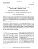 Báo cáo lâm nghiệp: Comparison between field performance of cuttings and seedlings of Eucalyptus globulus