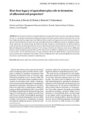 Báo cáo lâm nghiệp: How does legacy of agriculture play role in formation of afforested soil properties