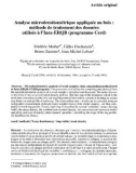 Báo cáo lâm nghiệp: microdensitométrique appliquée au bois méthode de traitement des données utilisée à l'Inra-ERQB (programme Cerd)