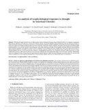 Báo cáo lâm nghiệp: An analysis of ecophysiological responses to drought in American Chestnut