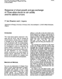 Báo cáo lâm nghiệp: Response of shoot growth and gas exchange of Picea abies clones to rain acidity and the addition of ions