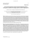 Báo cáo lâm nghiệp: Across-site heterogeneity of genetic and environmental variances in the genetic evaluation of Eucalyptus globulus trials for height growth