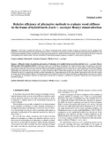 Báo cáo lâm nghiệp: Relative efficiency of alternative methods to evaluate wood stiffness in the frame of hybrid larch (Larix × eurolepis Henry) clonal selection