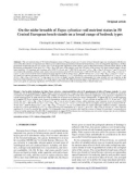 Báo cáo lâm nghiệp: On the niche breadth of Fagus sylvatica: soil nutrient status in 50 Central European beech stands on a broad range of bedrock types