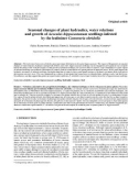 Báo cáo lâm nghiệp: Seasonal changes of plant hydraulics, water relations and growth of Aesculus hippocastanum seedlings infested by the leafminer Cameraria ohridella