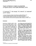 Báo cáo khoa học: Crown architecture in relation to productivity of Populus clones in the Pacific Northwest, U.S.A.