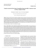 Báo cáo lâm nghiệp: Genetic control of the time of transition from juvenile to mature wood in Pinus radiata D. Don