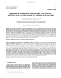 Báo cáo lâm nghiệp: Optimising the management of uneven-aged Pinus sylvestris L. and Pinus nigra Arn. mixed stands in Catalonia, north-east Spain