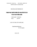 Luận văn Thạc sĩ Văn hóa học: Trang phục truyền thống của phụ nữ bộ tộc Lào ở Xay Thany Viêng Chăn