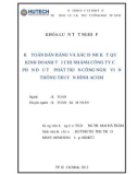 Khóa luận tốt nghiệp Kế toán - Kiểm toán: Kế toán bán hàng và xác định kết quả kinh doanh tại CN Cty CP Đầu tư phát triển công nghệ viễn thông truyền hình ACOM