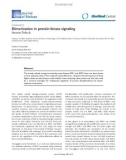 Báo cáo sinh học: Dimerization in protein kinase signaling