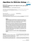 Báo cáo sinh học: Syntenator: Multiple gene order alignments with a gene-specific scoring function