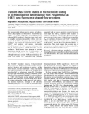 Báo cáo khoa học: to 3a-hydroxysteroid dehydrogenase from Pseudomonas sp. B-0831 using ﬂuorescence stopped-ﬂow procedures