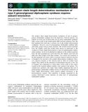 Báo cáo khoa học: The product chain length determination mechanism of type II geranylgeranyl diphosphate synthase requires subunit interaction