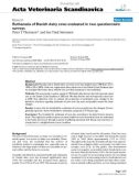 Báo cáo khoa học: Euthanasia of Danish dairy cows evaluated in two questionnaire surveys