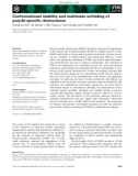 Báo cáo khoa học: Conformational stability and multistate unfolding of poly(A)-speciﬁc ribonuclease