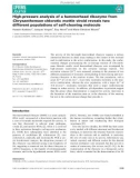 Báo cáo khoa hoc : High-pressure analysis of a hammerhead ribozyme from Chrysanthemum chlorotic mottle viroid reveals two different populations of self-cleaving molecule