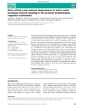 báo cáo khoa hoc : Rate, afﬁnity and calcium dependence of nitric oxide synthase isoform binding to the primary physiological regulator calmodulin