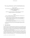 Báo cáo toán học: Two-stage allocations and the double Q-function