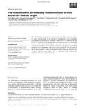 Báo cáo khoa học: The mitochondrial permeability transition from in vitro artifact to disease target