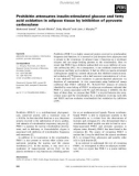 Báo cáo khoa học: Prohibitin attenuates insulin-stimulated glucose and fatty acid oxidation in adipose tissue by inhibition of pyruvate carboxylase