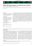 Báo cáo khoa học: Mucin-type O-glycosylation – putting the pieces together