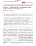 Báo cáo sinh học: Efficient unfolding pattern recognition in single molecule force spectroscopy data