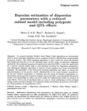 Báo cáo sinh học: estimation of dispersion parameters with a reduced animal model including polygenic and QTL effects