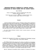 báo cáo khoa học: Restricted Maximum Likelihood to estimate variance components for mixed models with two random factors Karin MEYER