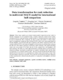 Báo cáo sinh học: Data transformation for rank reduction in multi-trait MACE model for international bull comparison