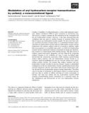 Báo cáo khoa học: Modulation of aryl hydrocarbon receptor transactivation by carbaryl, a nonconventional ligand