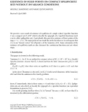 Báo cáo hóa học: EXISTENCE OF FIXED POINTS ON COMPACT EPILIPSCHITZ SETS WITHOUT INVARIANCE CONDITIONS