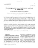 Báo cáo lâm nghiệp: Excess nitrogen affects the frost sensitivity of the inner bark of Norway spruce