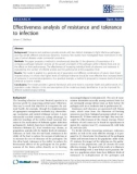 Báo cáo sinh học: Effectiveness analysis of resistance and tolerance to infection